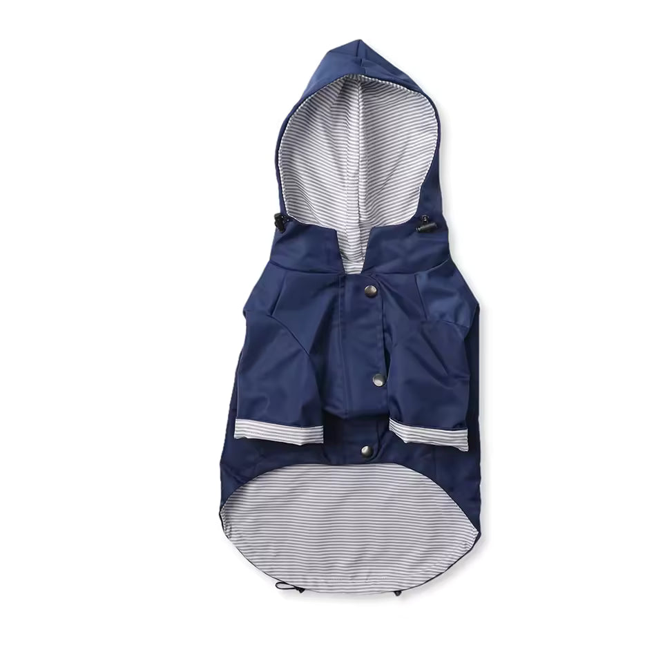 Rain coat in blue