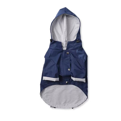 Rain coat in blue