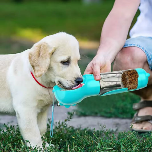 Portable Dog Water Bottle — Leak-Proof Travel Bowl for Walks