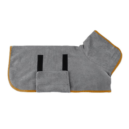 Drying robe in grey