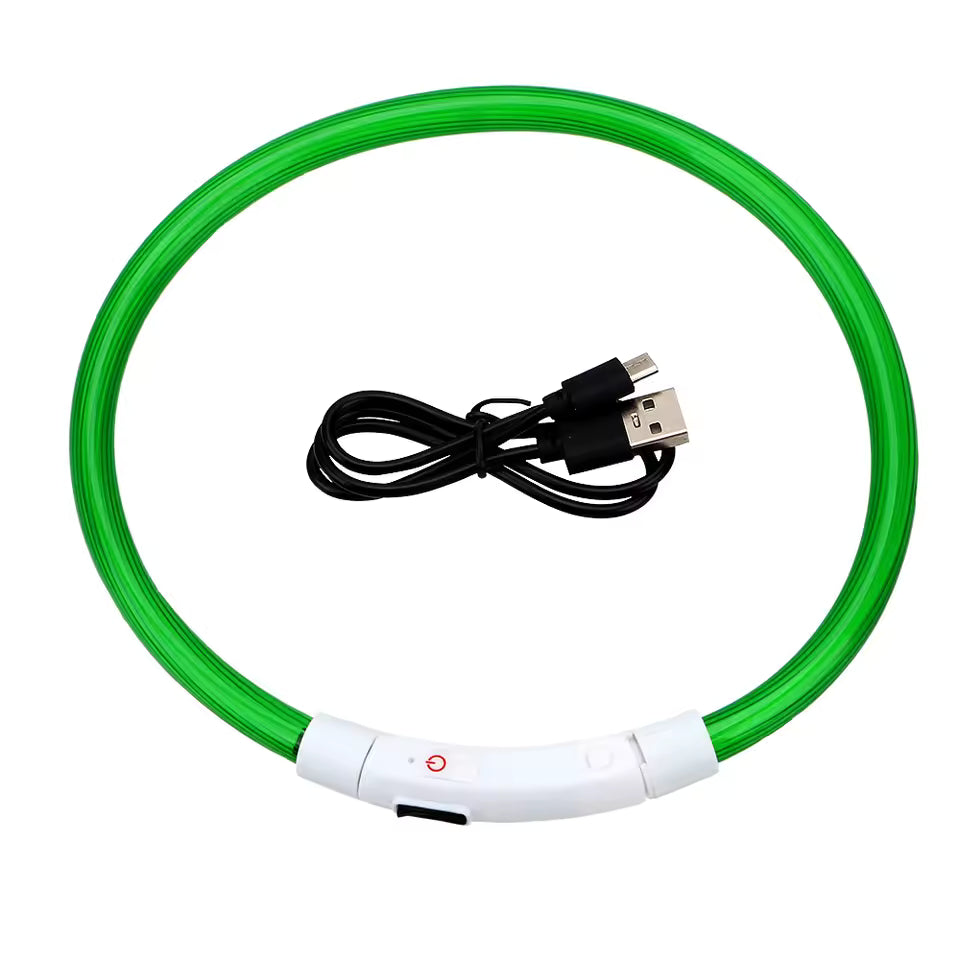 LED collar in green