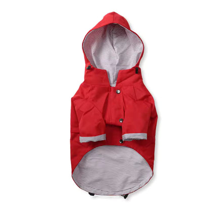 Rain coat in red