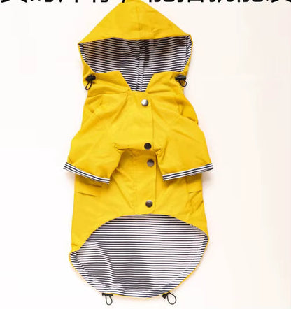 Rain coat in yellow